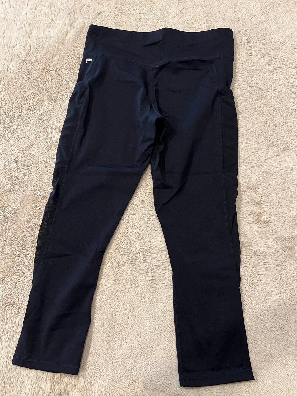 Fabletics Women's Black Leggings Size Medium High Rise Workout Activewear Pants